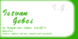 istvan gebei business card